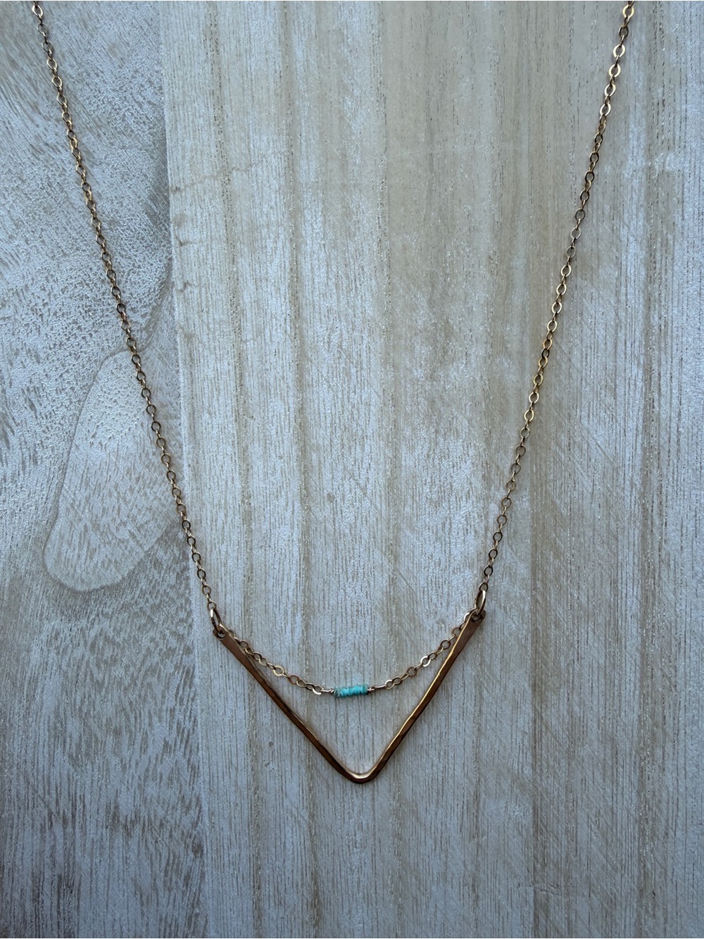 Handmade 18” Gold-filled necklace